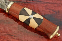 Shield Maiden Puukko With Damascus, Snake Bean, Ebony, And Maple 13 Shield Maiden Puukko With Damascus, Snake Bean, Ebony, And Maple -Optimal Knives Store 106630 6 x