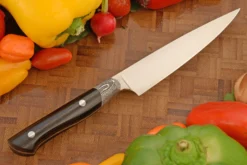 Utility Knife (4-1/2 In) With Black G10 And FatCarbon -Optimal Knives Store 106698 5 x