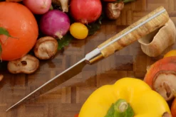 Paring Knife (3-1/2 In.) With Maple Burl -Optimal Knives Store 106700 3 x