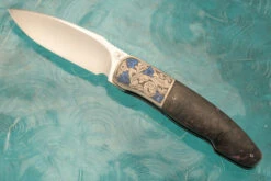 HI-04 Engraved Front Flipper With Purple Dark Matter FatCarbon (Ceramic IKBS)