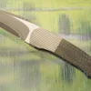 Coffin Front Flipper With Silver Strike Carbon Fiber (IKBS) - SG2 San Mai Damascus