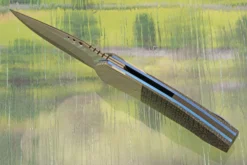 Coffin Front Flipper With Silver Strike Carbon Fiber (IKBS) - SG2 San Mai Damascus 10 Coffin Front Flipper With Silver Strike Carbon Fiber (IKBS) - SG2 San Mai Damascus -Optimal Knives Store 106806 4 x