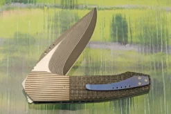 Coffin Front Flipper With Silver Strike Carbon Fiber (IKBS) - SG2 San Mai Damascus 11 Coffin Front Flipper With Silver Strike Carbon Fiber (IKBS) - SG2 San Mai Damascus -Optimal Knives Store 106806 5 x
