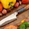 Chef's Knife (Petit Gyuto) With Masur Birch (5-1/2 In.) - VG10 San Mai Damascus