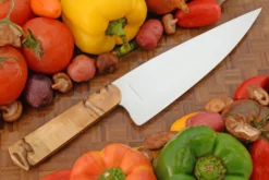 Chef's Knife (8-1/4 In.- S Grind) With Stabilized Spalted Maple -Optimal Knives Store 106829 5 x