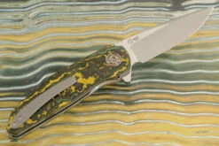 Flipper With Toxic Storm FatCarbon (Ceramic IKBS) -Optimal Knives Store 106842 5 x