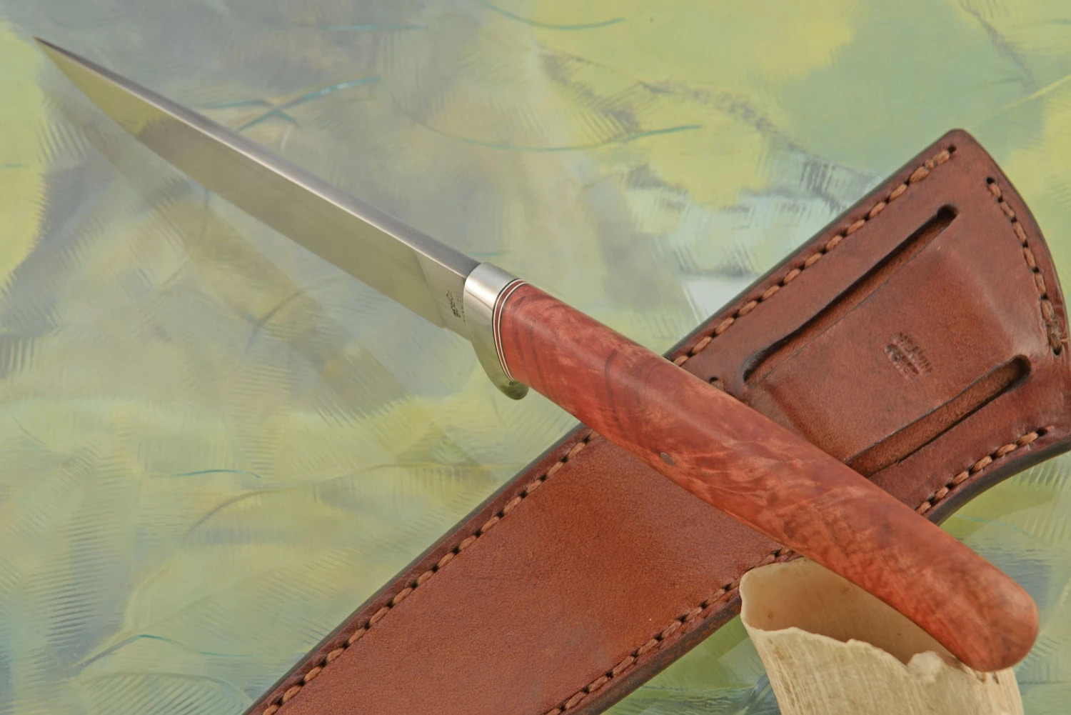 Veld Knife (EDC Utility) With Red Ivory 4 Veld Knife (EDC Utility) With Red Ivory - Image 4