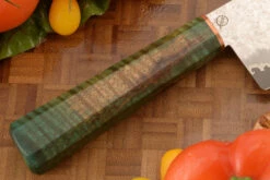 San Mai Chef's Knife With Curly Maple (7-1/8 In) 11 San Mai Chef's Knife With Curly Maple (7-1/8 In) -Optimal Knives Store 106875 5 x