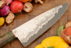 San Mai Chef's Knife With Curly Maple (7-1/8 In) 12 San Mai Chef's Knife With Curly Maple (7-1/8 In) -Optimal Knives Store 106875 6 x