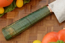 San Mai Chef's Knife (7-3/4 In.) With Curly Mango And Mokume -Optimal Knives Store 106880 5 x