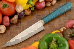 San Mai Damascus Utility With Curly Maple (6-1/4 In)