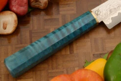 San Mai Damascus Utility With Curly Maple (6-1/4 In) 11 San Mai Damascus Utility With Curly Maple (6-1/4 In) -Optimal Knives Store 106881 5 x