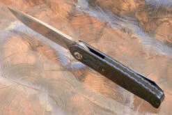 Flipper With Carbon Fiber And FatCarbon (Ceramic IKBS) - RWL-34 7 Flipper With Carbon Fiber And FatCarbon (Ceramic IKBS) - RWL-34 -Optimal Knives Store 106928 3 x