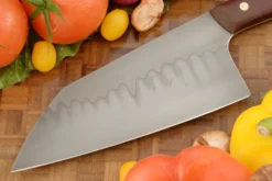 Vegetable Cleaver With Vintage Micarta (6-3/4 In) 12 Vegetable Cleaver With Vintage Micarta (6-3/4 In) -Optimal Knives Store 107010 6 x