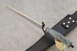 Fighting Bowie With Ash Burl -Optimal Knives Store 107060 4 x