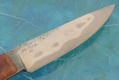 Forge Finish Utility With Camphor Burl -Optimal Knives Store 107070 3 x