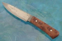 Forge Finish Utility With Camphor Burl -Optimal Knives Store 107070 7 x