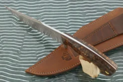 XL Fighter With Maple Burl -Optimal Knives Store 107116 4 x