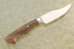 Integral Clip Point Hunter With Curly Walnut -Optimal Knives Store 107127 6 x