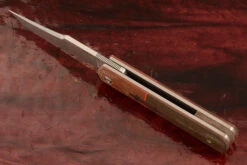 Barlow Front Flipper With Green And Natural Micarta - CPM-154 7 Barlow Front Flipper With Green And Natural Micarta - CPM-154 -Optimal Knives Store 107135 3 x