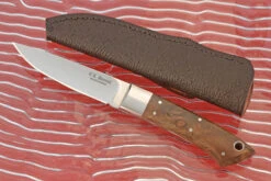 Drop Point Utility With Imbuia Burl