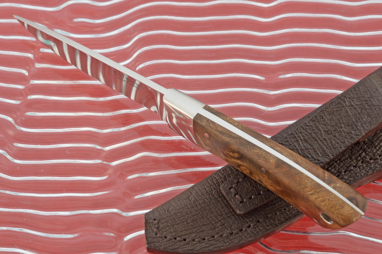 Drop Point Utility With Imbuia Burl 4 Drop Point Utility With Imbuia Burl - Image 4