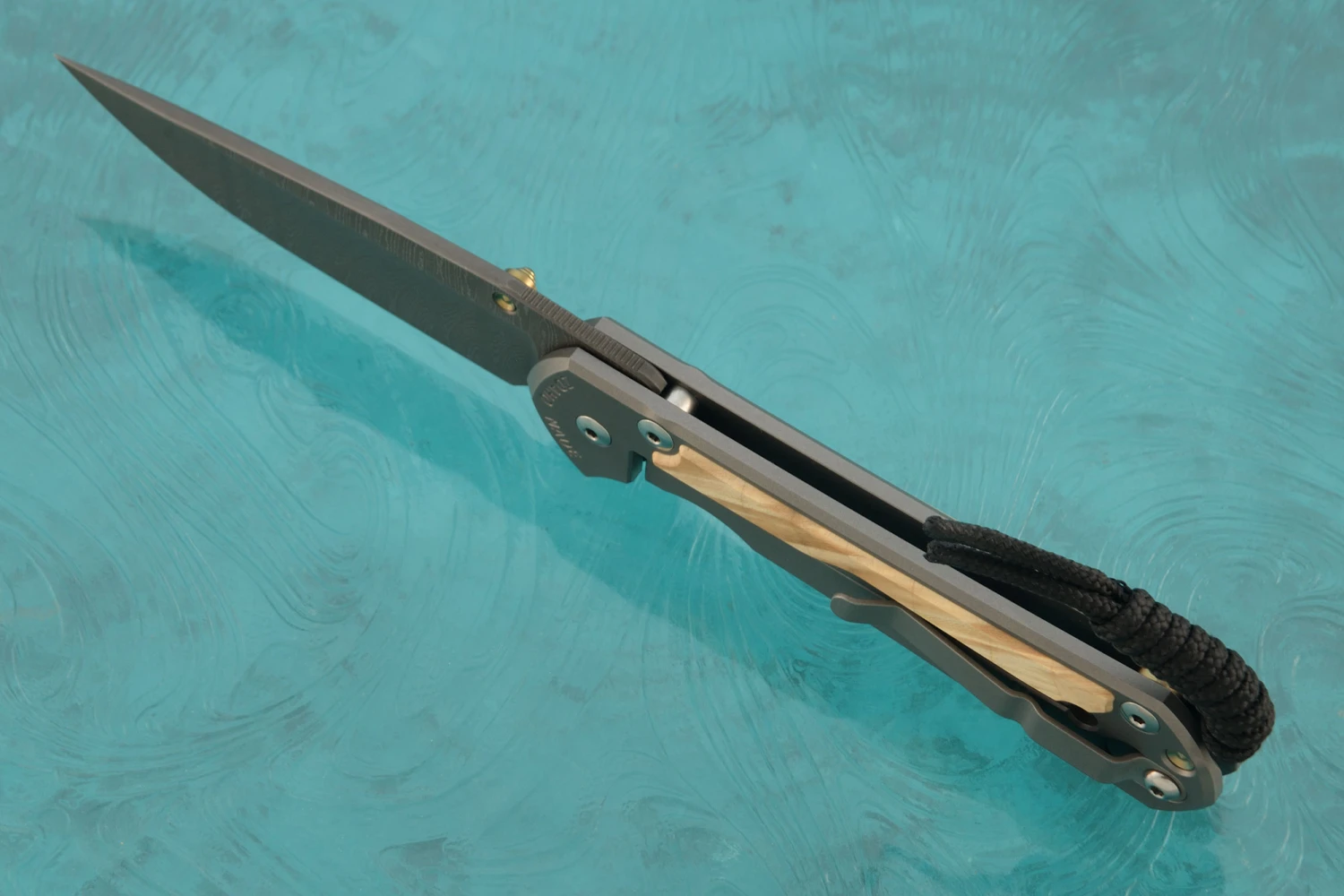 Large Sebenza 31 With Box Elder And Ladder Damascus - Left Handed 4 Large Sebenza 31 With Box Elder And Ladder Damascus - Left Handed - Image 4