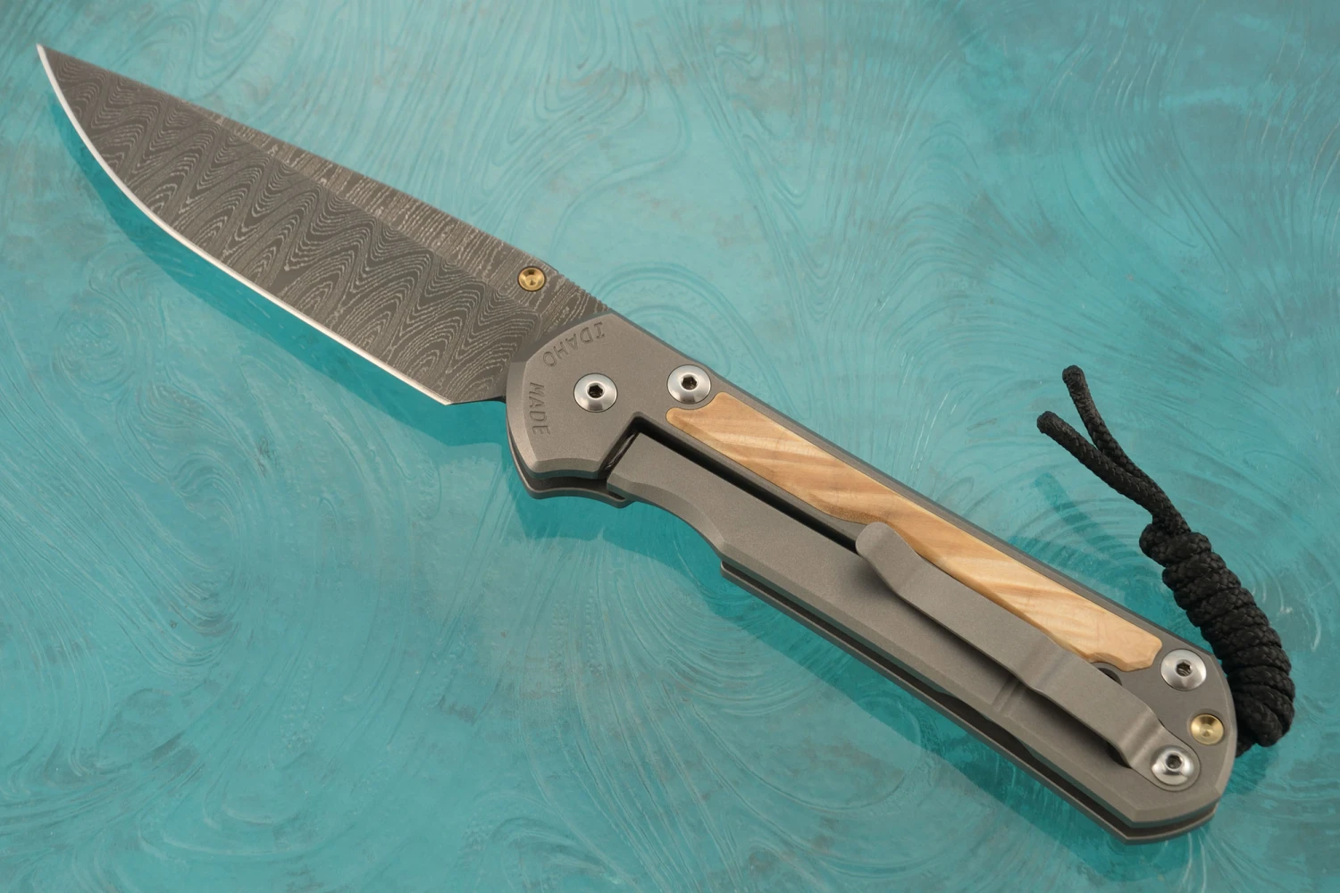 Large Sebenza 31 With Box Elder And Ladder Damascus - Left Handed 7 Large Sebenza 31 With Box Elder And Ladder Damascus - Left Handed - Image 7