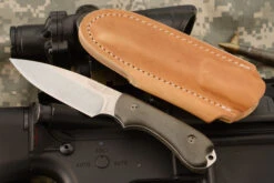 Guardian 3 - 3D Green Micarta, Stonewash Blade, Sabre Grind - CPM-MagnaCut