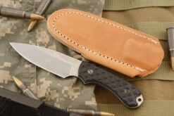 Guardian 3 - Black G-10, Stonewash Blade, Sabre Grind - CPM-MagnaCut