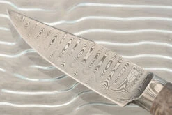 Integral Damascus Hunter With Black Ash Burl 10 Integral Damascus Hunter With Black Ash Burl -Optimal Knives Store 107194 3 x