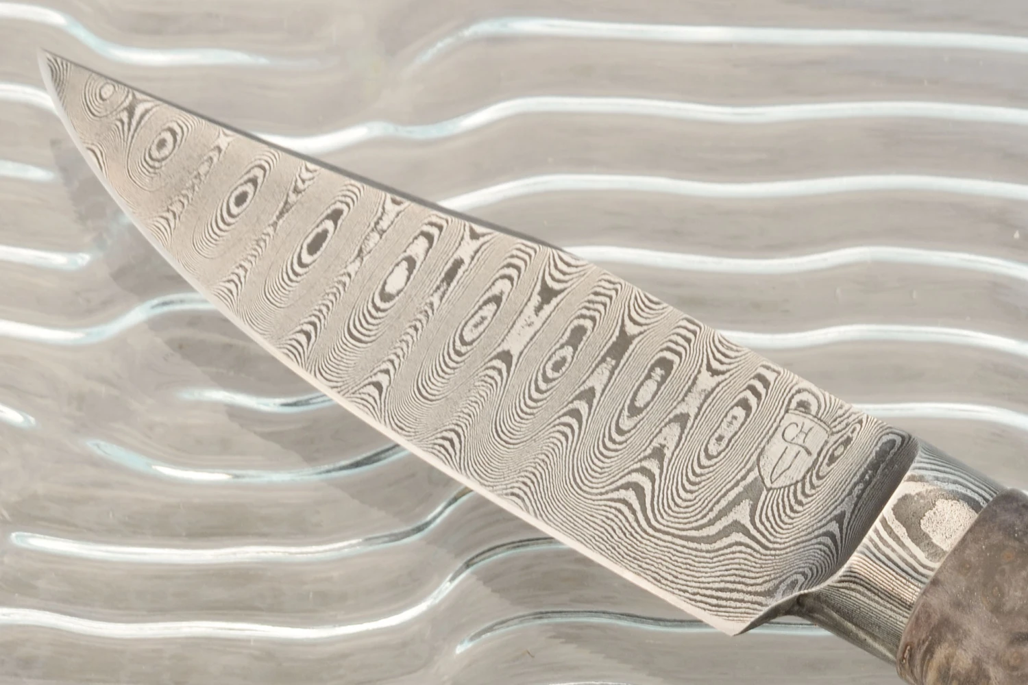 Integral Damascus Hunter With Black Ash Burl 3 Integral Damascus Hunter With Black Ash Burl - Image 3