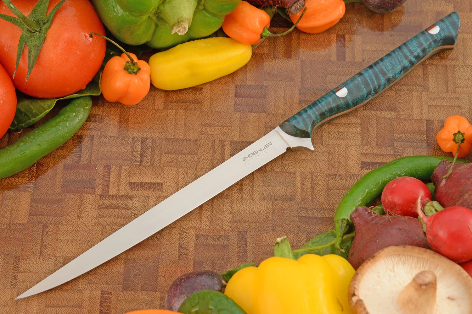 Fillet/Boning Knife (7 In.) With Curly Mango (Semi-Stiff) 1 Fillet/Boning Knife (7 In.) With Curly Mango (Semi-Stiff)