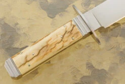 Bowie With Mammoth Bark -Optimal Knives Store 107276 5 x