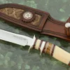Sub-Hilt Fighter With Synthetic Ivory, Oosic, Micarta, And Amber