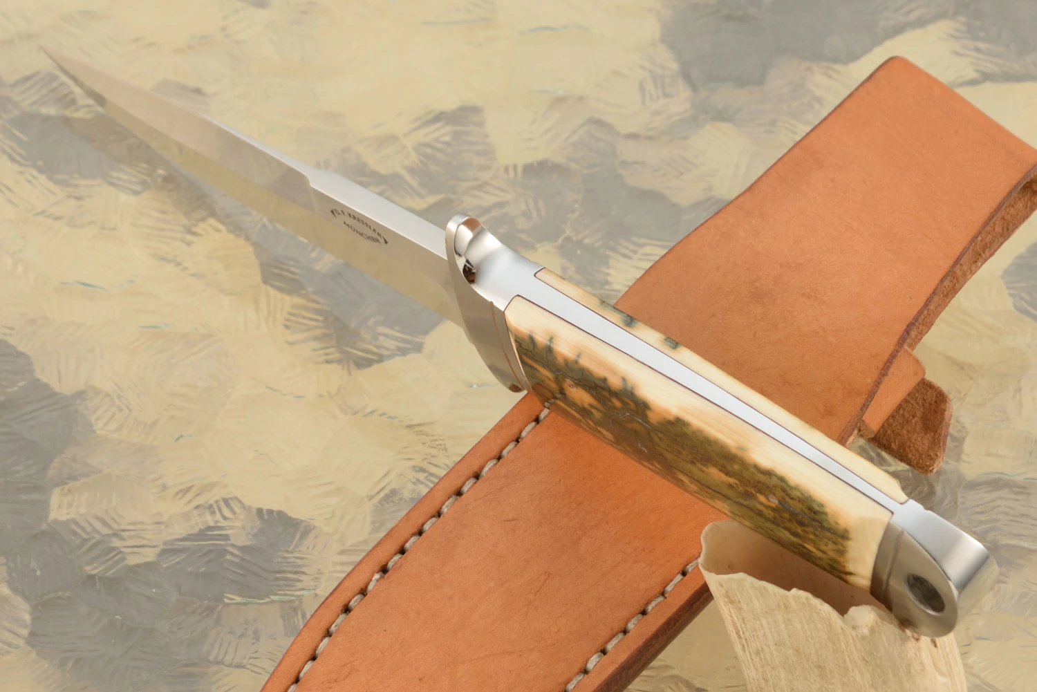 Integral Chute Knife With Mammoth Ivory 4 Integral Chute Knife With Mammoth Ivory - Image 4