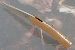 M17 Flipper With 3D Textured Desert Tan G-10 (IKBS) -Optimal Knives Store 107293 3 x