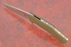 M17 Flipper With 3D Textured OD Green G-10 (IKBS) -Optimal Knives Store 107294 3 x