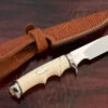 Drop Point Hunter With Mammoth Ivory