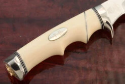 Drop Point Hunter With Mammoth Ivory -Optimal Knives Store 107303 3 x