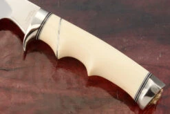 Drop Point Hunter With Mammoth Ivory -Optimal Knives Store 107303 5 x
