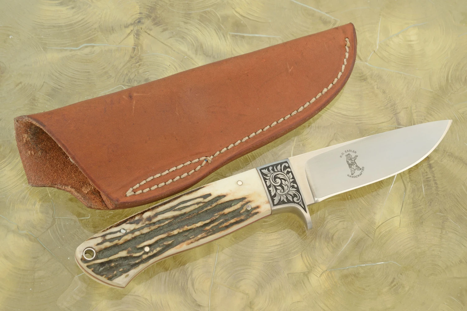 Engraved Hunter With Stag 1 Engraved Hunter With Stag