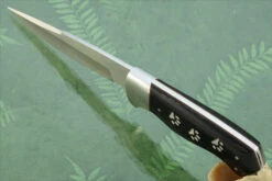 Leopard Hunter With Scrimshawed Buffalo Horn 7 Leopard Hunter With Scrimshawed Buffalo Horn -Optimal Knives Store 107317 3 x