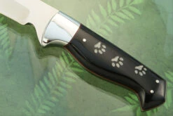 Leopard Hunter With Scrimshawed Buffalo Horn 8 Leopard Hunter With Scrimshawed Buffalo Horn -Optimal Knives Store 107317 4 x