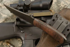 Crusher Belt Knife With Maple, Tribal Markings -Optimal Knives Store 107358 3 x