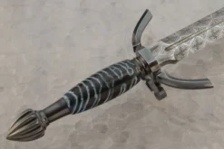 Ring Guard Dagger With Mosaic Damascus And Mammoth Molar -Optimal Knives Store 107423 6 x