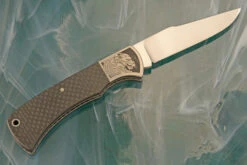 Engraved Slipjoint With Carbon Fiber - CPM-154 -Optimal Knives Store 107433 5 x