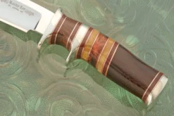 Sub-Hilt Fighter With Ironwood, Micarta, And Amber 8 Sub-Hilt Fighter With Ironwood, Micarta, And Amber -Optimal Knives Store 107442 3 x