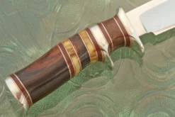Sub-Hilt Fighter With Ironwood, Micarta, And Amber 10 Sub-Hilt Fighter With Ironwood, Micarta, And Amber -Optimal Knives Store 107442 5 x
