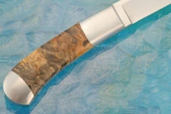 Integral Wharncliffe Everyday Carry With Buckeye Burl -Optimal Knives Store 107443 5 x